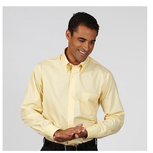 CHAPS Yellow long sleeve Summer dress shirt - Picture 2 of 3